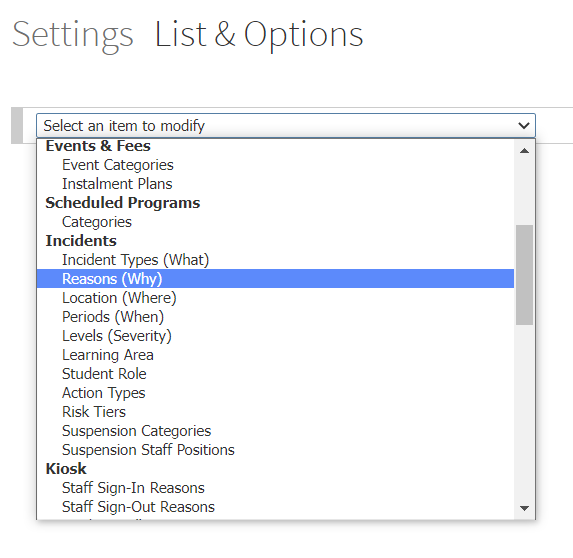 Incidents & Actions Create custom incident and action types